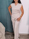 Femei Creme Set cu Pantaloni