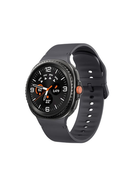Oem Elegant Series Strap Silicone Strap Samsung Galaxy Watch 8 40mm 44mm Classic 46mm Size S 86mm+115mm Dark Gray