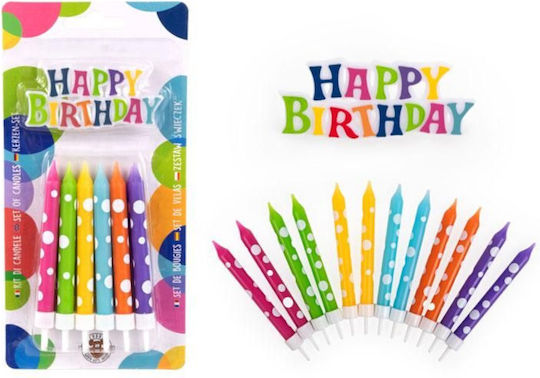 Κεριά Trend 963871 Bf Biirthday Rainbow Set 12pcs