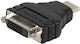 Vivanco 47075 Adaptor De La DVI Feminin La HDMI Masculin Negru