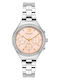 Breeze Women's Watch Chronograph with Silver Metal Bracelet