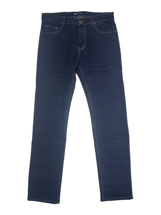 Mastino Men's Jeans Pants Elastic Dark Blue
