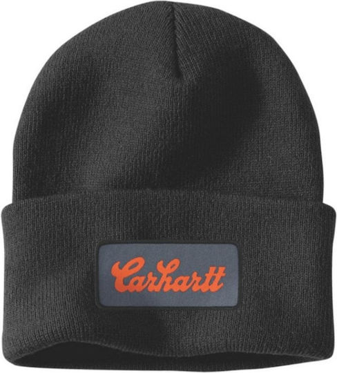 Beanie Beanie with Rib Knit in Black color
