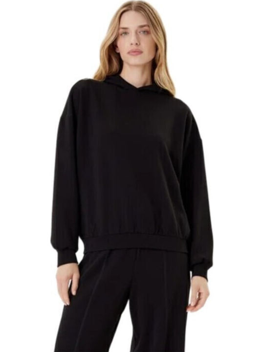 Only Scarlett Long Women's Sweatshirt Hooded Black