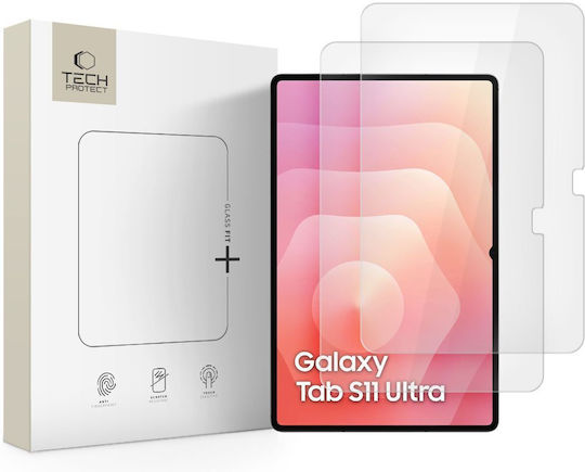 Tech-protect Glass Fit+ 2-pack Galaxy Tab S8 Ultra S9 Ultra S10 Ultra S11 Ultra 14.6 Clear
