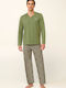 Vamp Men's Winter Pajamas Set Green Loden