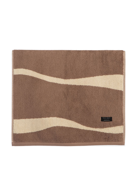 Nef-Nef Homeware Πετσέτα Προσώπου Viper 50x90εκ. Brown Βάρους 550gr/m²
