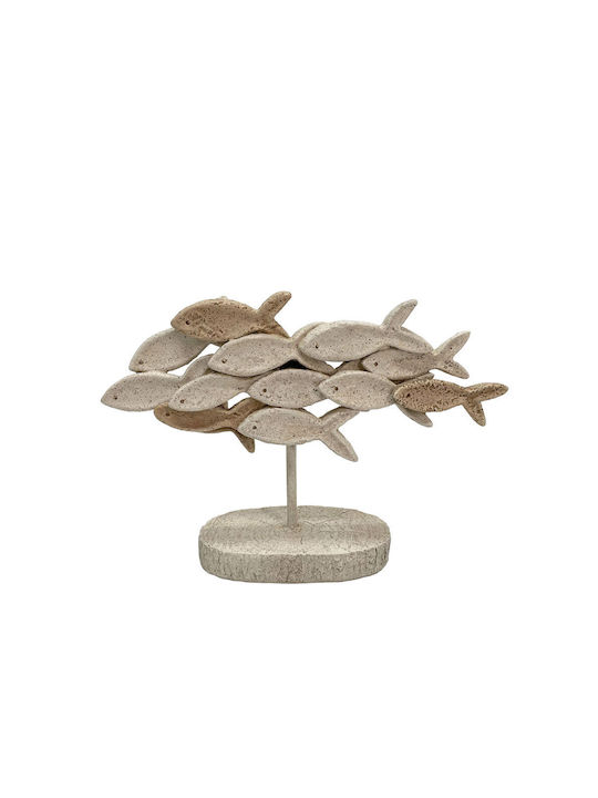 Inthebox Danza Decorative Fish 31.2x9.5x21.5 Polyresin Beige Brown 034152
