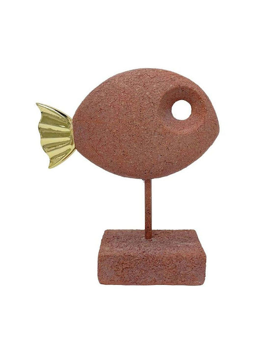Inthebox Cernia Διακοσμητικο Ψαρι 19.5x7x23 Polyresin Κεραμιδι 034154