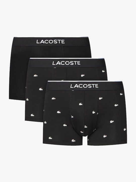Lacoste Slipuri pentru bărbați Negru 3Pachet