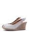 Damenplattformen Beige
