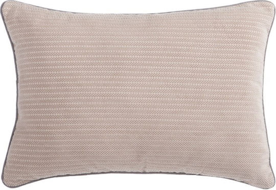 Nef-Nef Homeware Μαξιλάρι Καναπέ Santana από 100% Βαμβάκι Beige 35x50εκ.