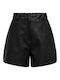 Women's Leather Shorts Black