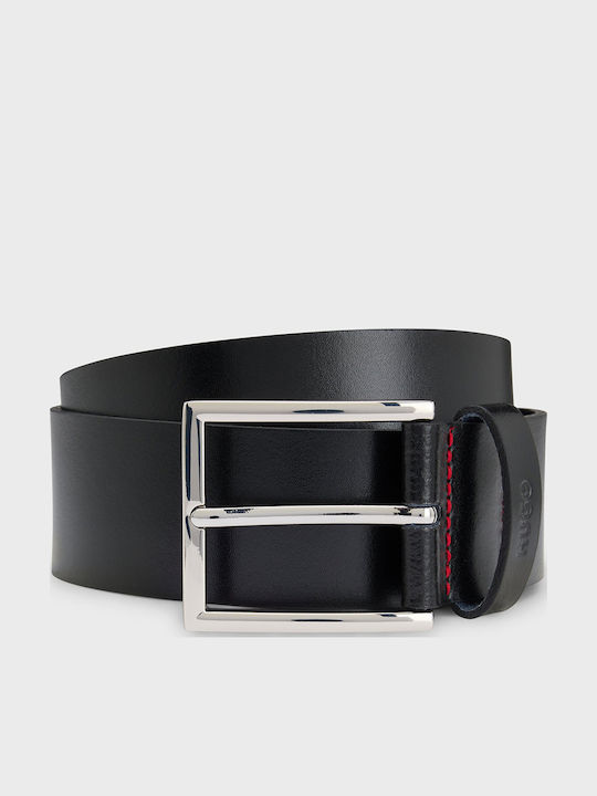 Hugo Giaspo Men's Belt Leather Black