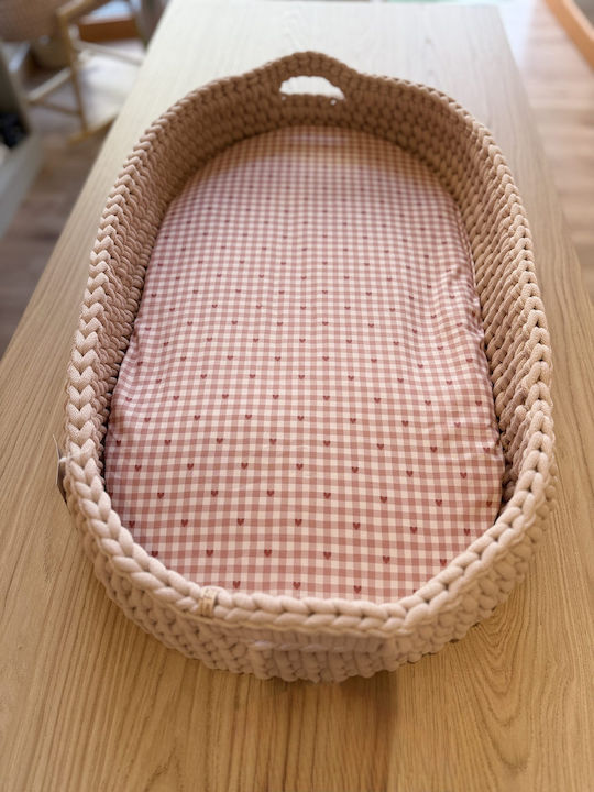 Grandes Suenos Baby Sheet Crib Cotton Pink 70x140cm