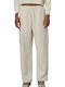 Pantaloni de Trening Larg Ecru