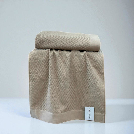 Linea Home Facecloth Diamond 50x90cm Beige Weight 550gr/m²