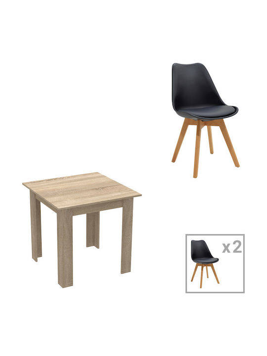 Esszimmer Manka Ι -gaston 3Stück 80x80cm