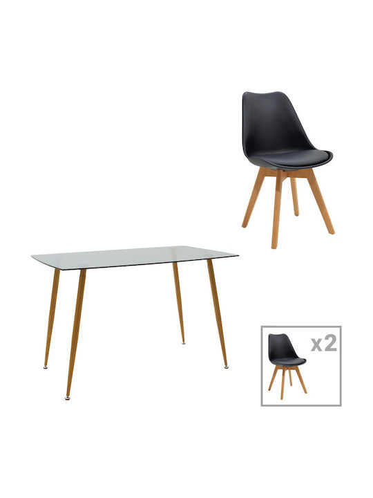 Esszimmer Manka Ι -gaston 3Stück 80x80cm