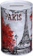 Κουμπαράς Μεταλλικός Paris 8x12.5cm