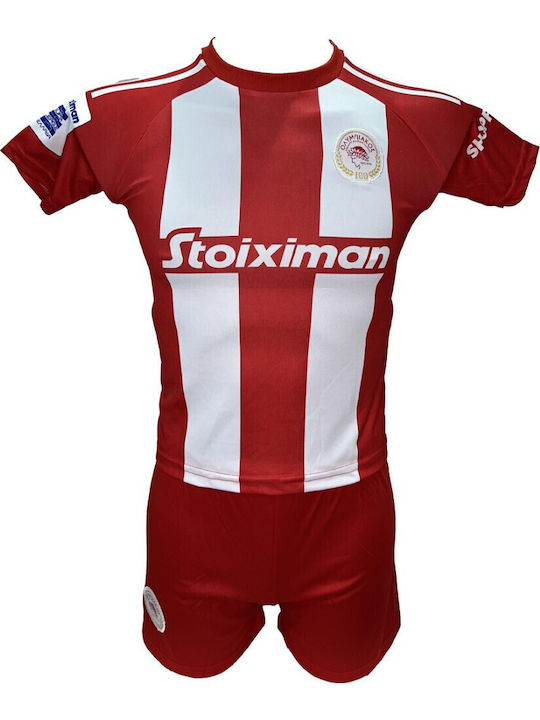 Kids Football Set Olympiacos Rodinei Red White Red 290825-25