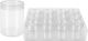 Σετ 12 Plexi Glass Βαζάκια Plexi Glass Κουτάκι 16x12x5cm