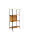 Bibliothek Fl2504 Schwarze Eiche 60x36x122cm