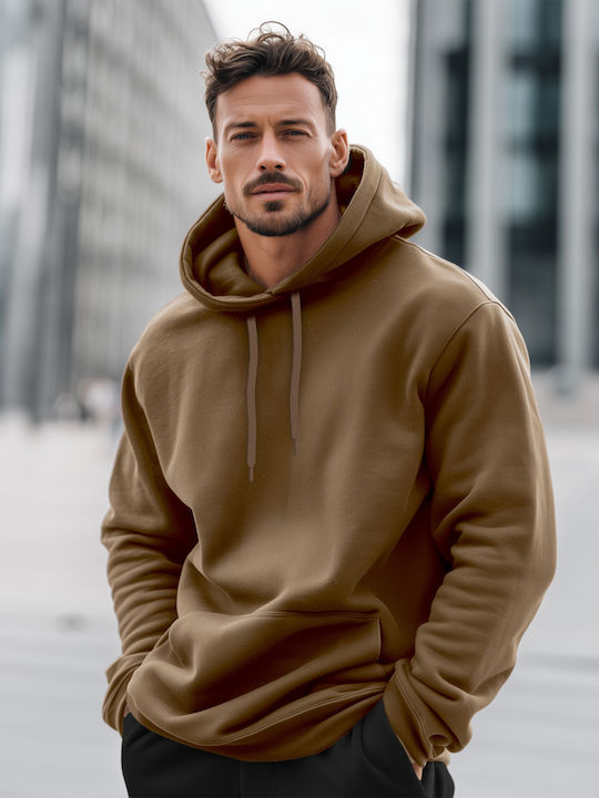 Panda Clothing Sweatshirt with Hood Brown