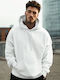 Sweatshirt with Hood White