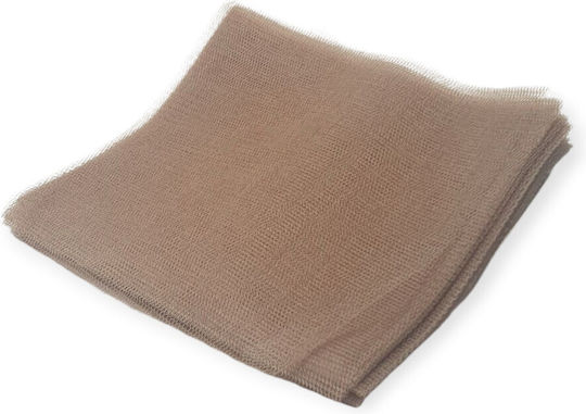 Greek Tulle Square Piece 35x35cm 100 Brown Puro