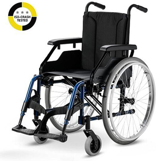 Wheel Αναπηρικό Αμαξίδιο 24" Πτυσσόμενο Ελαφρού Τύπου 38cm VARIO-Β-38 Μπλε