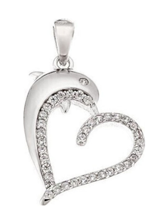 Senza Charm Herz aus Silber