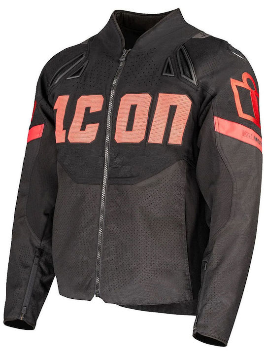 Icon Contra Hero Summer Men's Motorcycle Jacket Black 2820-7050
