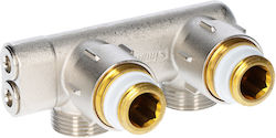 E1/50 Cross Flow Angle Fitting Cut-off Nickel Plated