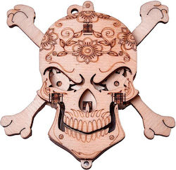 Mini 3D Wooden Skull Mini 3D Wooden Skull