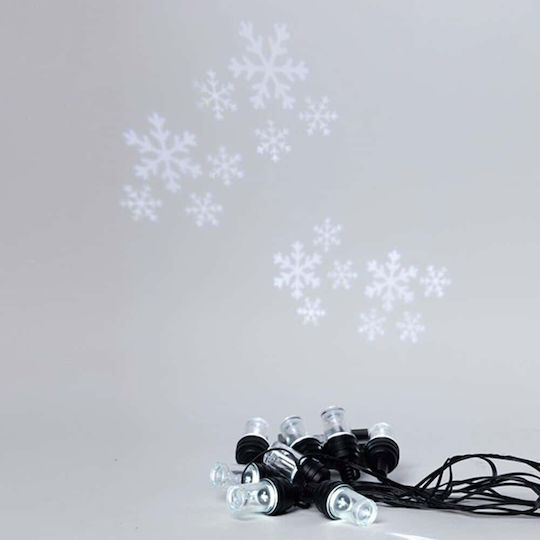 8 Lights LED 5m. White in String 1pcs