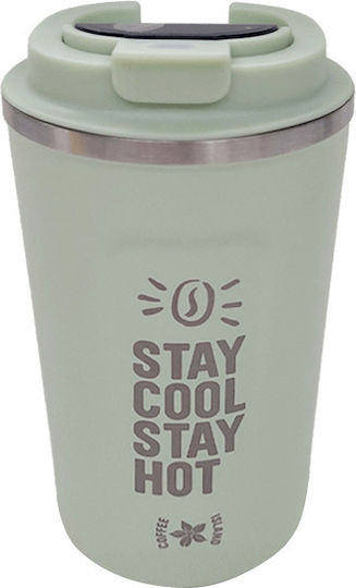 Coffee Island Sticlă Termos Oțel inoxidabil 350ml Pistachio