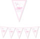 Triangular Flags It's A Girl 3m