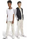 Kinder Trainingshose Beige / White - Grey White 3Stück Logo