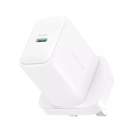 Joyroom Зарядно без кабел с USB-C порт 20W Power Delivery Бял (JR-TCF20 UK)