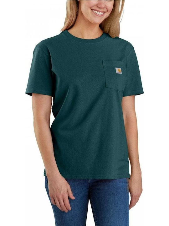 Carhartt Women's Crop Hiking T-shirt Greenstone
