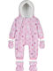 Energiers Baby Bodysuit for Going Out Long-Sleeved Pink