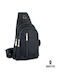 Herren Brusttasche Schwarz