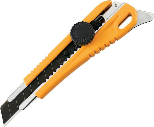 18mm Kds L-25 Multipro Twistlock L Yellow Segment Utility Knife 1x Black Blade