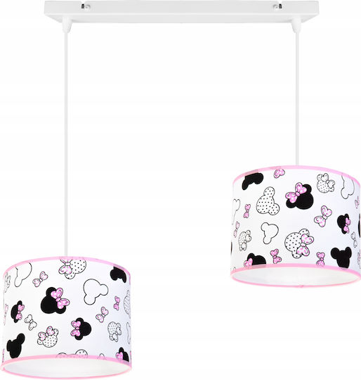 Light Home Kids Metallic / Fabric / Plastic Chandelier Ceiling Light E27 White 60W