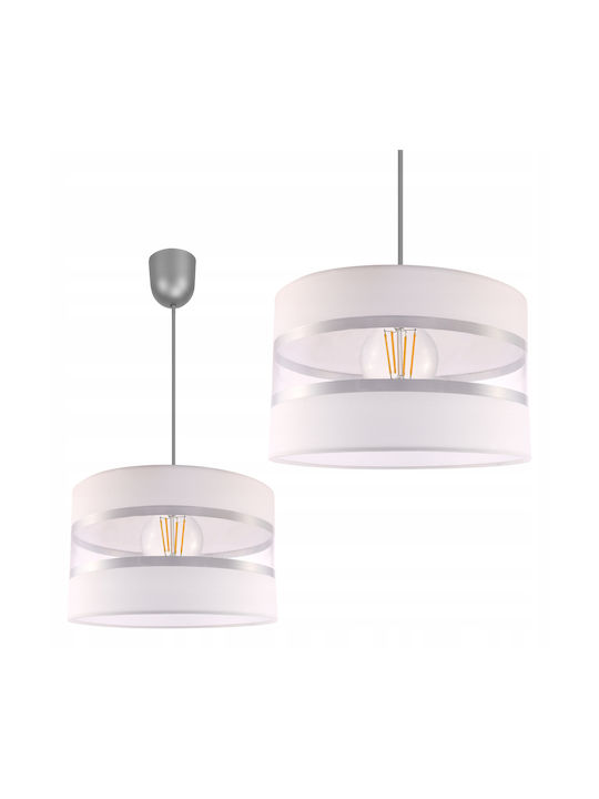 Light Home Kids Plastic / Fabric / Metallic Single Ceiling Light E27 White