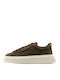 Herren Flatforms Sneakers Braun