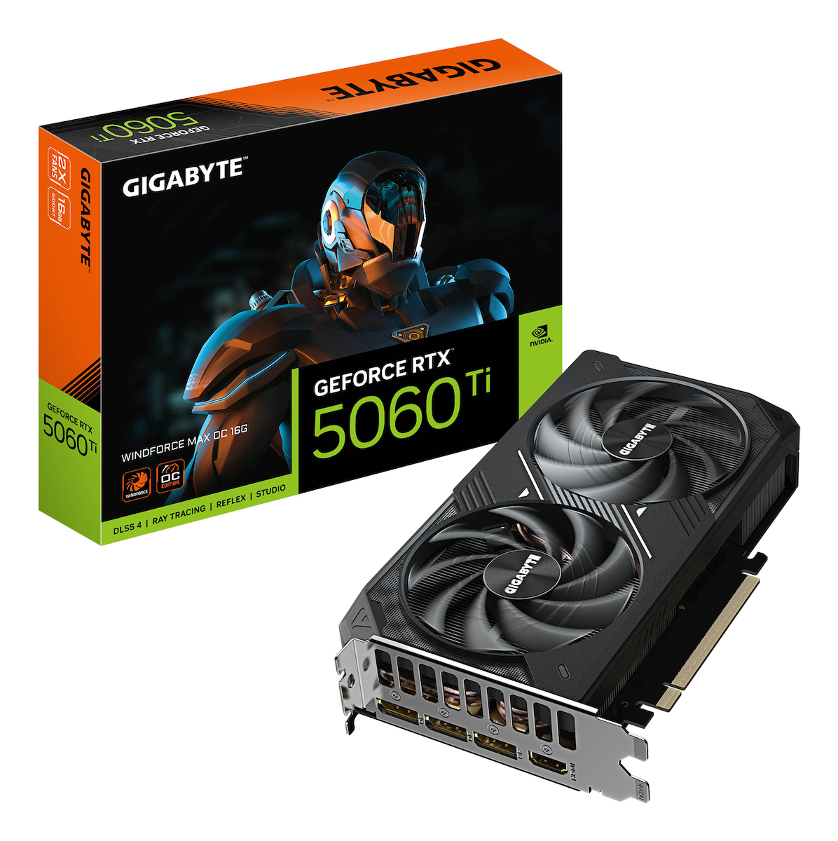 Gigabyte GeForce RTX 5060 Ti 16GB GDDR7 Windforce Max OC Κάρτα Γραφικών