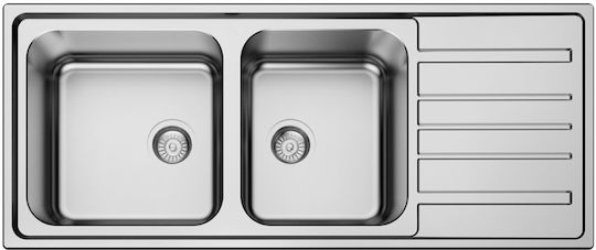 Küchenspüle Macart Iris D-200 120x50 Glatte Νε08132