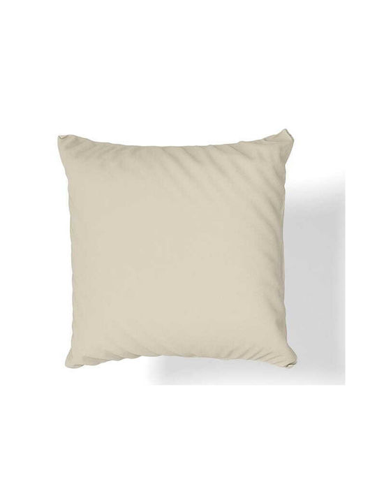 Oritex Dekorativer Kissenbezug aus 100% Baumwolle Light Beige 40x40cm.